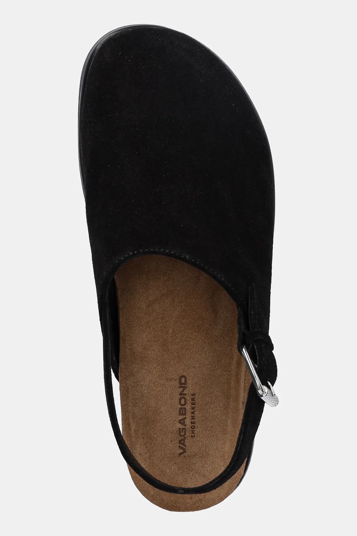 Vagabond Shoemakers sandały zamszowe EFFIE czarny 5922.540.20