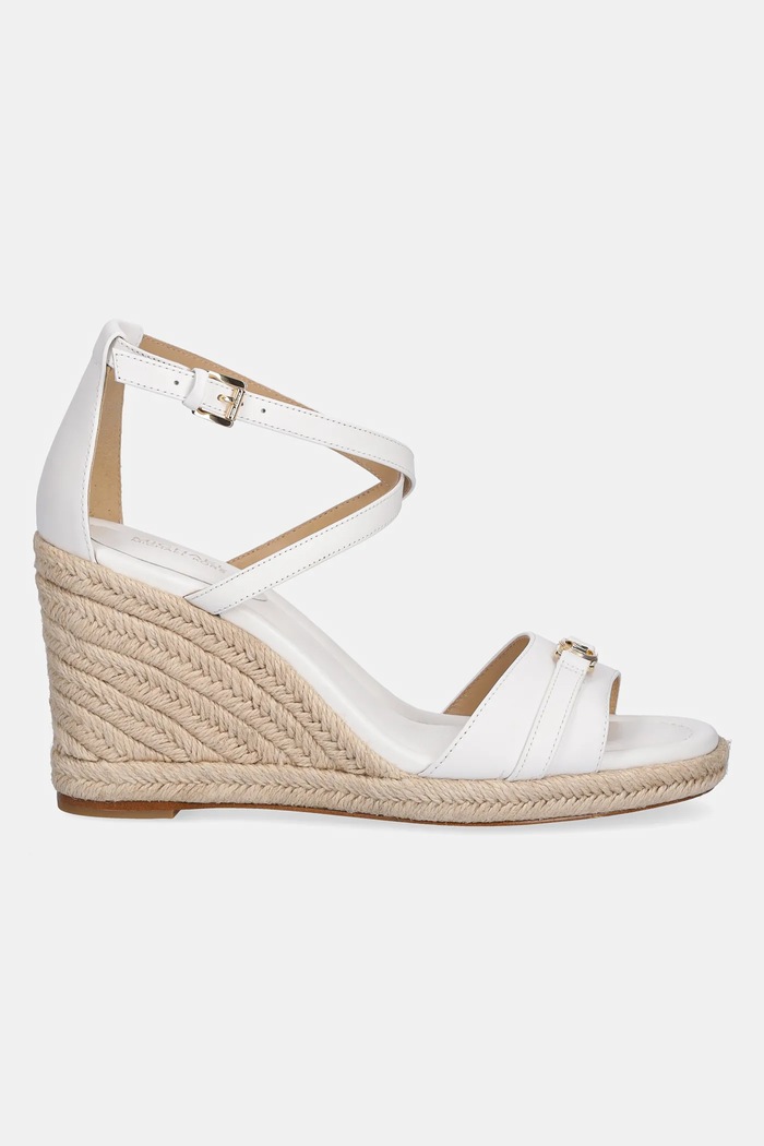 Kožené sandály MICHAEL Michael Kors Mandy 40R5MAMS2L.085 bílá SS25