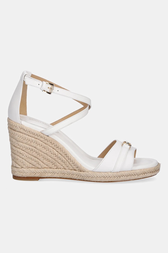 Kožené sandály MICHAEL Michael Kors Mandy 40R5MAMS2L.085 bílá SS25