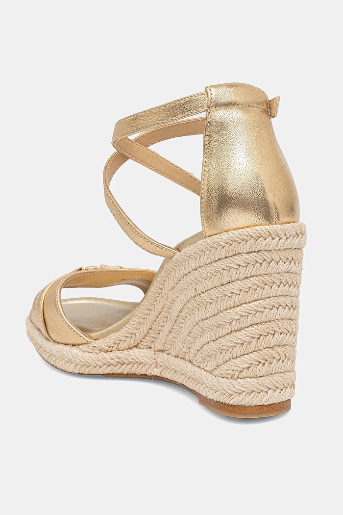 Παπούτσια Δερμάτινα πέδιλα MICHAEL Michael Kors Mandy 40R5MAMS2M.740 χρυσαφί