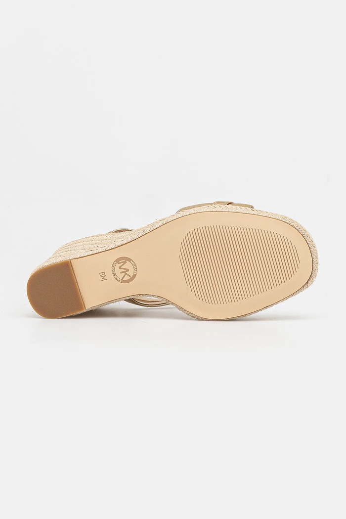 Δερμάτινα πέδιλα MICHAEL Michael Kors Mandy χρυσαφί 40R5MAMS2M.740