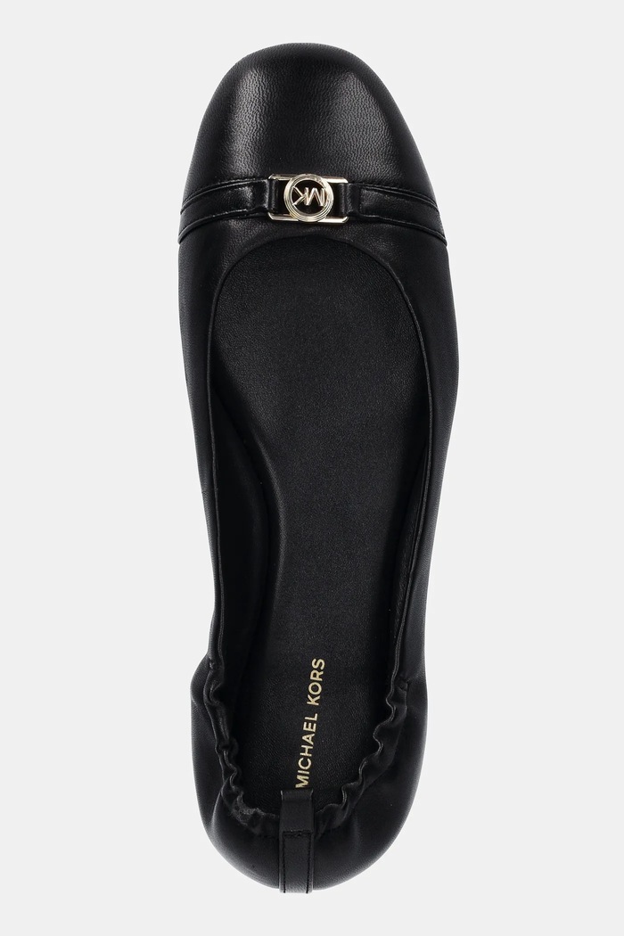 Baleriny skórzane Mandy MICHAEL Michael Kors 40S5MAFP1L.001 czarny