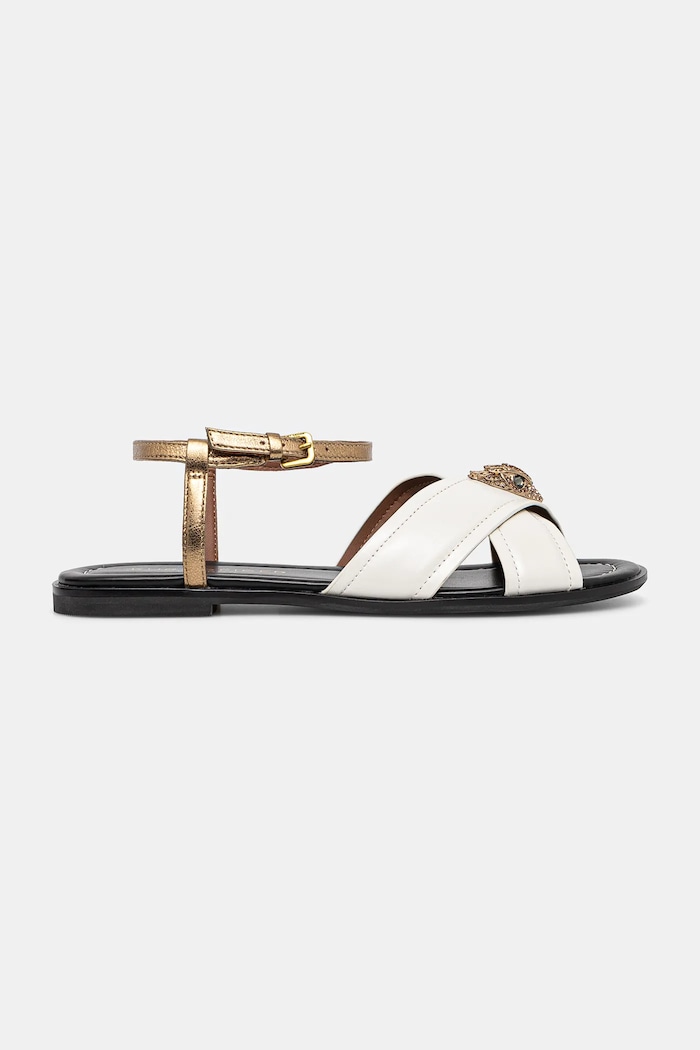 Kurt Geiger London sandały Orson Cross Flat Sandal 4369344309.BONECOMB beżowy SS25