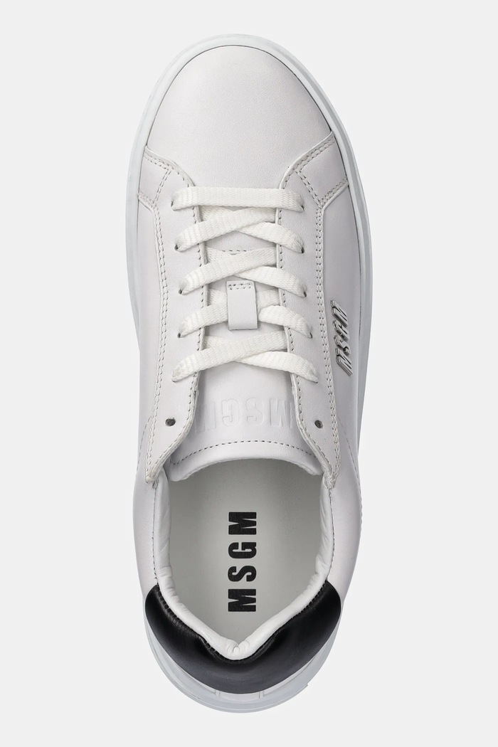 Кожени маратонки MSGM бял 3841MDS506.787.01
