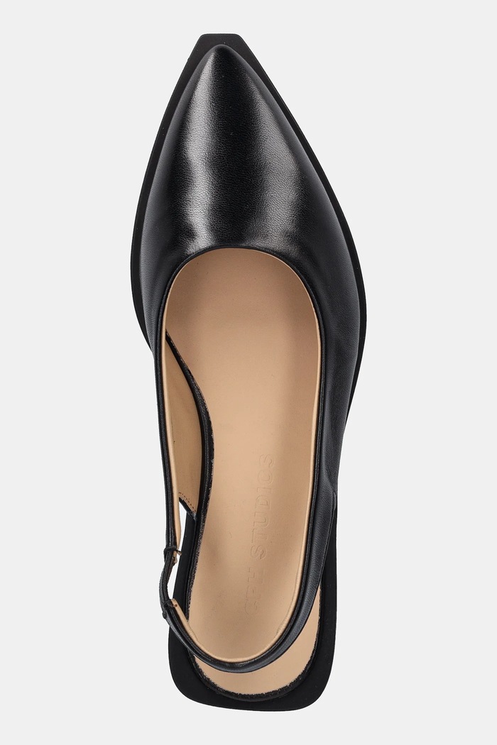 Copenhagen ballerine in pelle nero CPH416