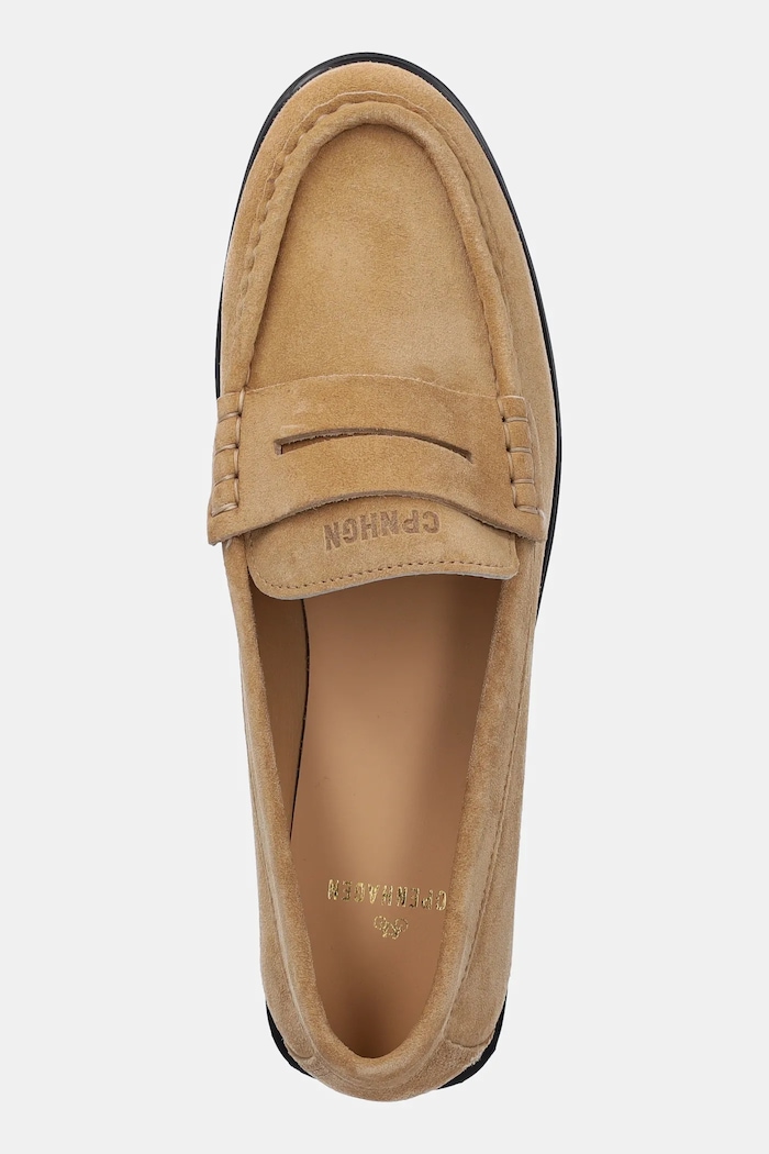 Кожени мокасини Copenhagen Suede бежов CPH419