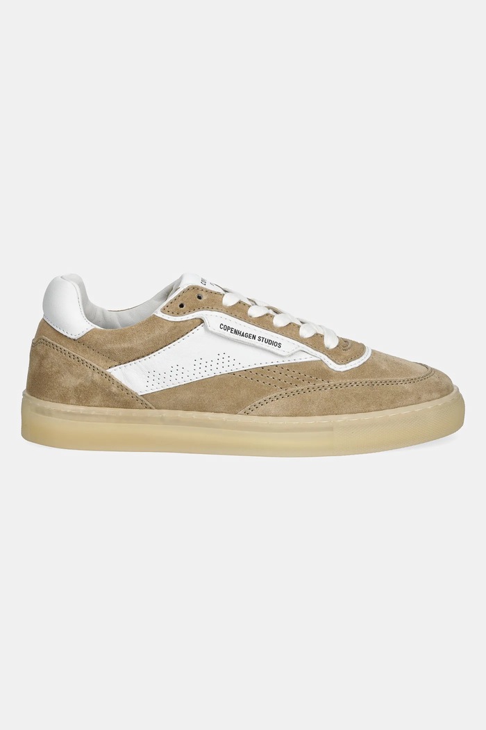 Kožené sneakers boty Copenhagen Leather CPH90 béžová SS25