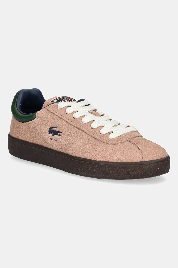 Kožené tenisky Lacoste BASESHOT textilní oranžová 49SFA0051