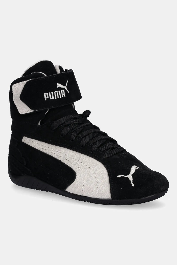 Tenisice od brušene kože Puma Speedcat Mid ravni crna 400384