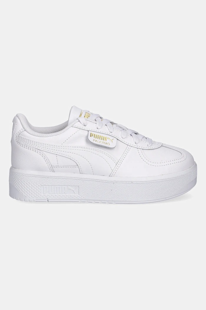 Kožené tenisky Puma Palermo Elevata Lth Wns 400461 biela SS25