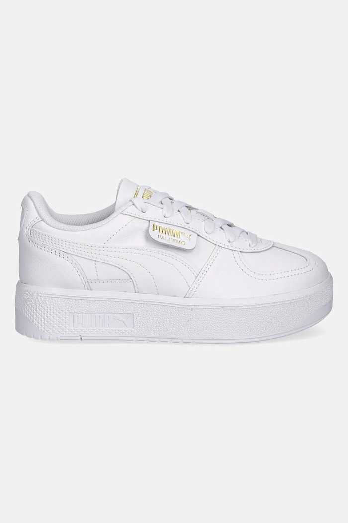 Kožené tenisky Puma Palermo Elevata Lth Wns 400461 biela SS25