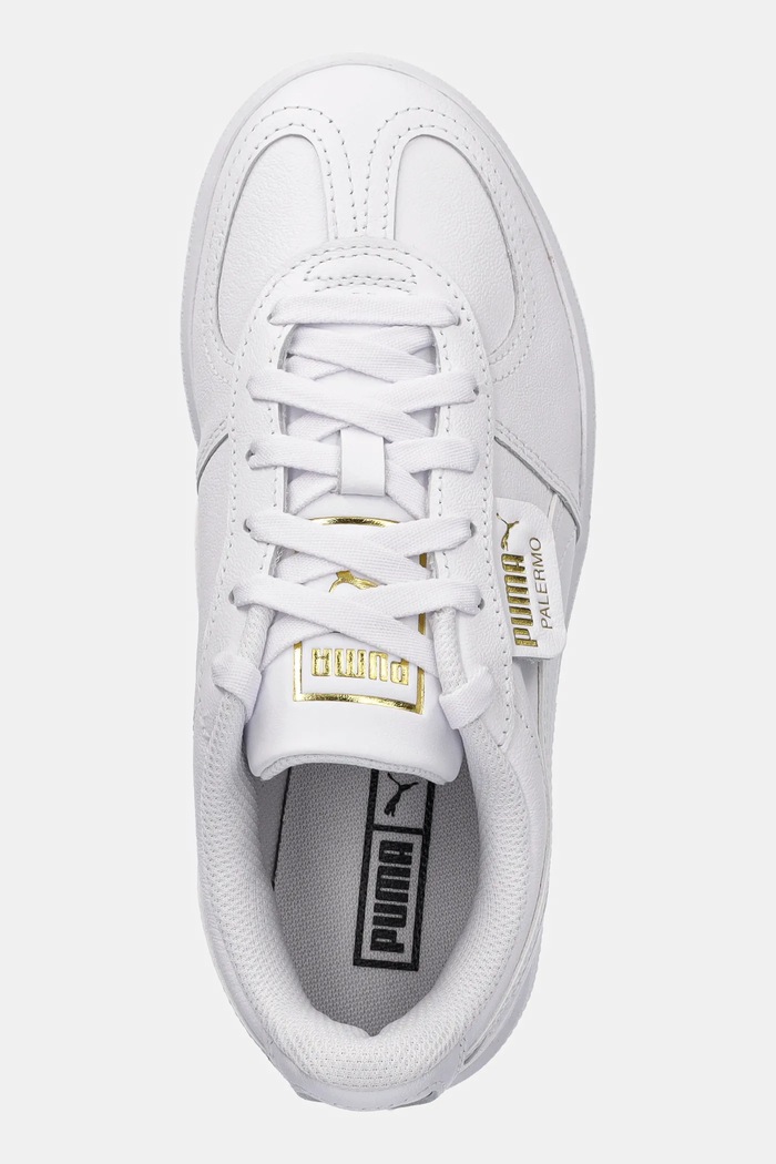 Kožené tenisky Puma Palermo Elevata Lth Wns biela 400461