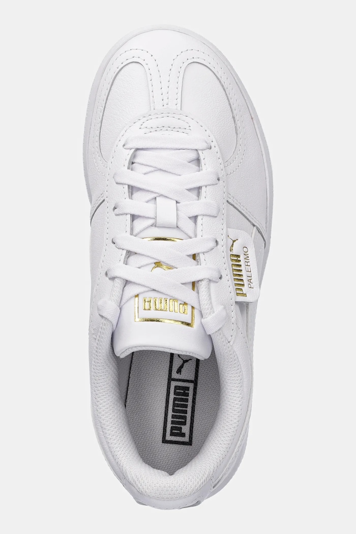 Kožené tenisky Puma Palermo Elevata Lth Wns biela 400461