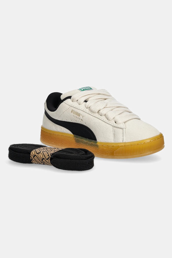 Semišové tenisky Puma Suede XL Dark Risk 401348 béžová