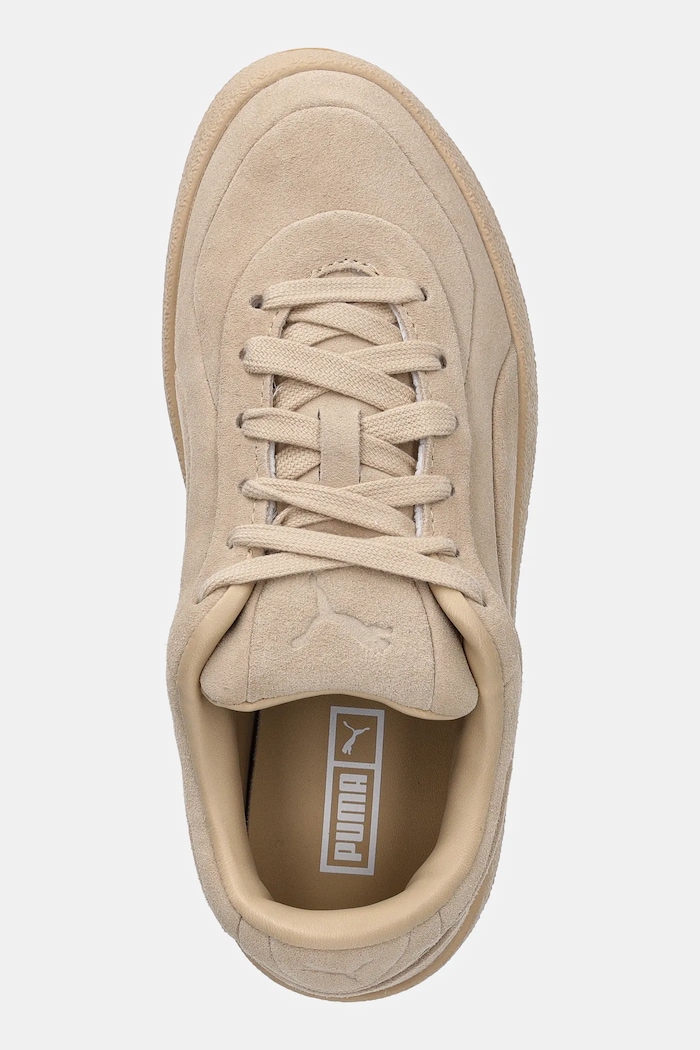 Велурени маратонки Puma CA Luxe Elevated бежов 401356