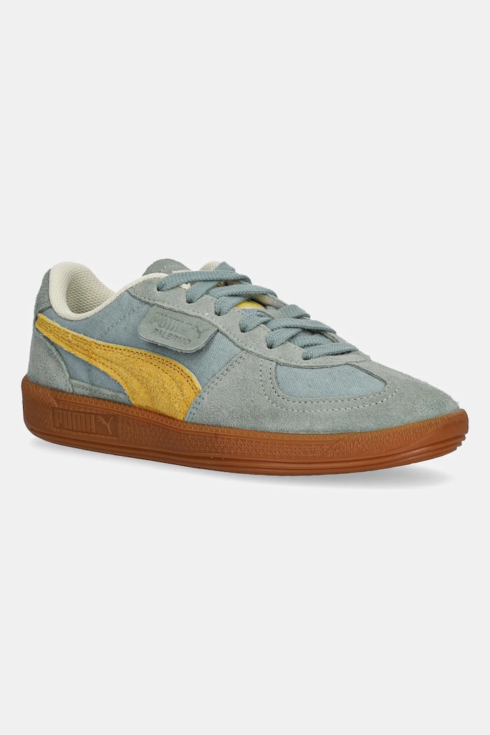 Puma sneakers Palermo Weathered pelle scamosciata verde 401722