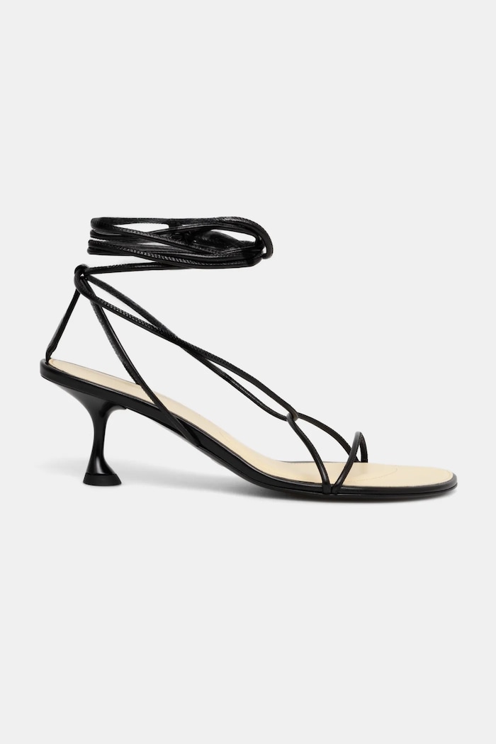 Proenza Schouler sandały skórzane Tee SH251014.L004A.001 czarny SS25