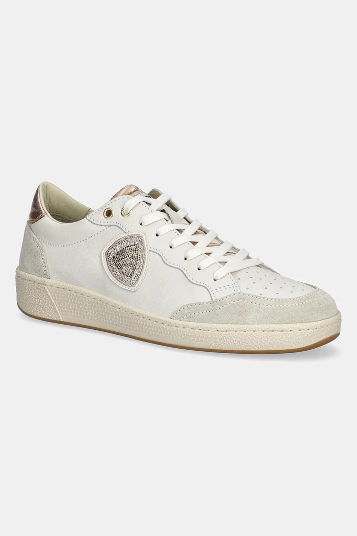 Blauer sneakers din piele OLYMPIA piele întoarsă bej S5OLYMPIA11.DIV