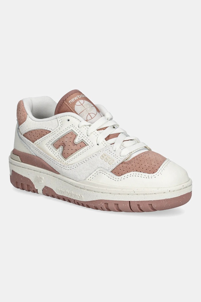 Kožené tenisky New Balance BBW550PF usňová koža béžová BBW550PF