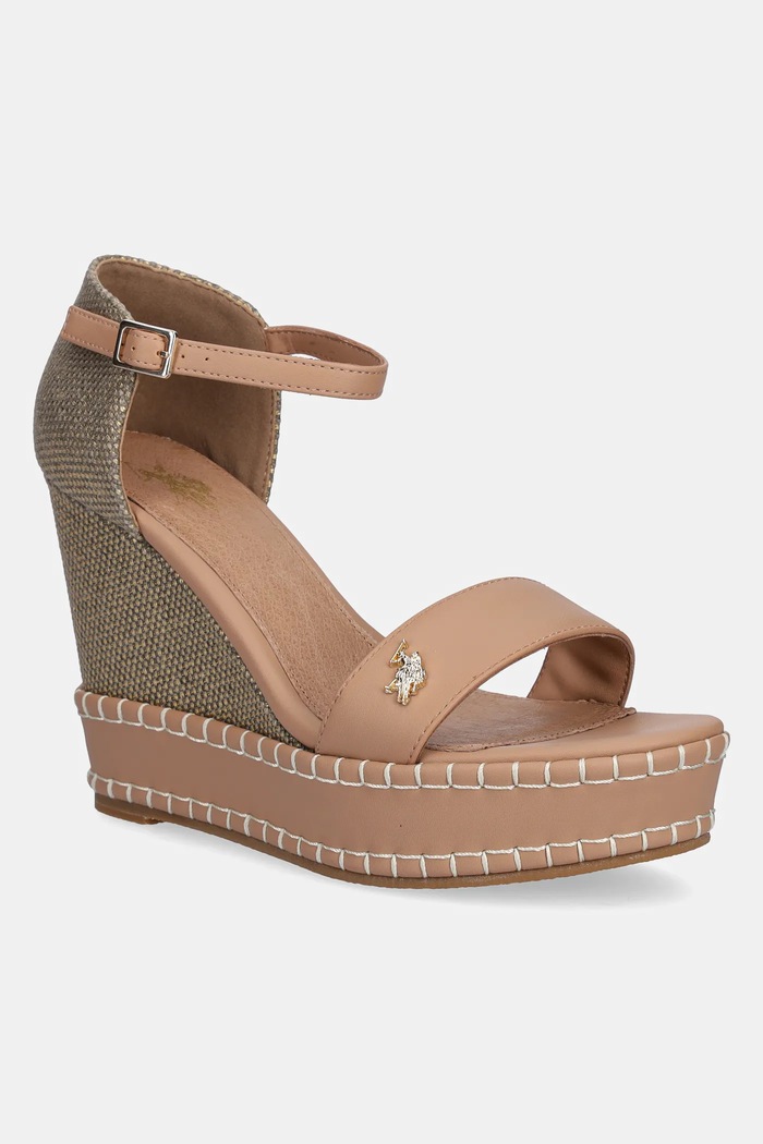 Sandále U.S. Polo Assn. AYLIN textilný hnedá AYLIN025W.5YC1