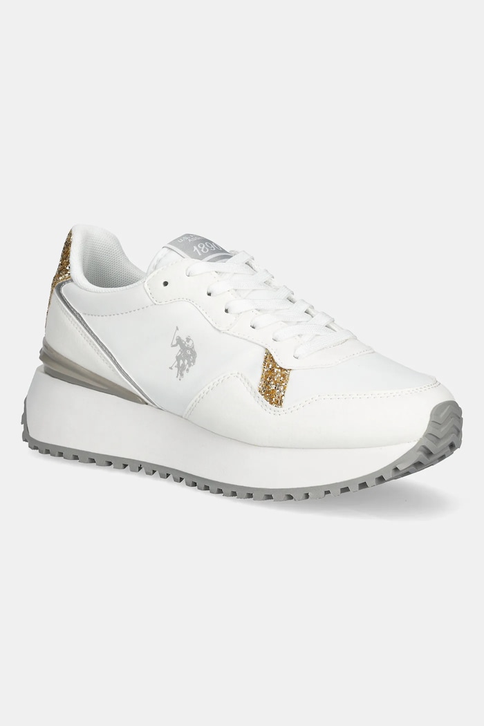 U.S. Polo Assn. Sneakersy BAYLE syntetyczny biały BAYLE003W.5NU2