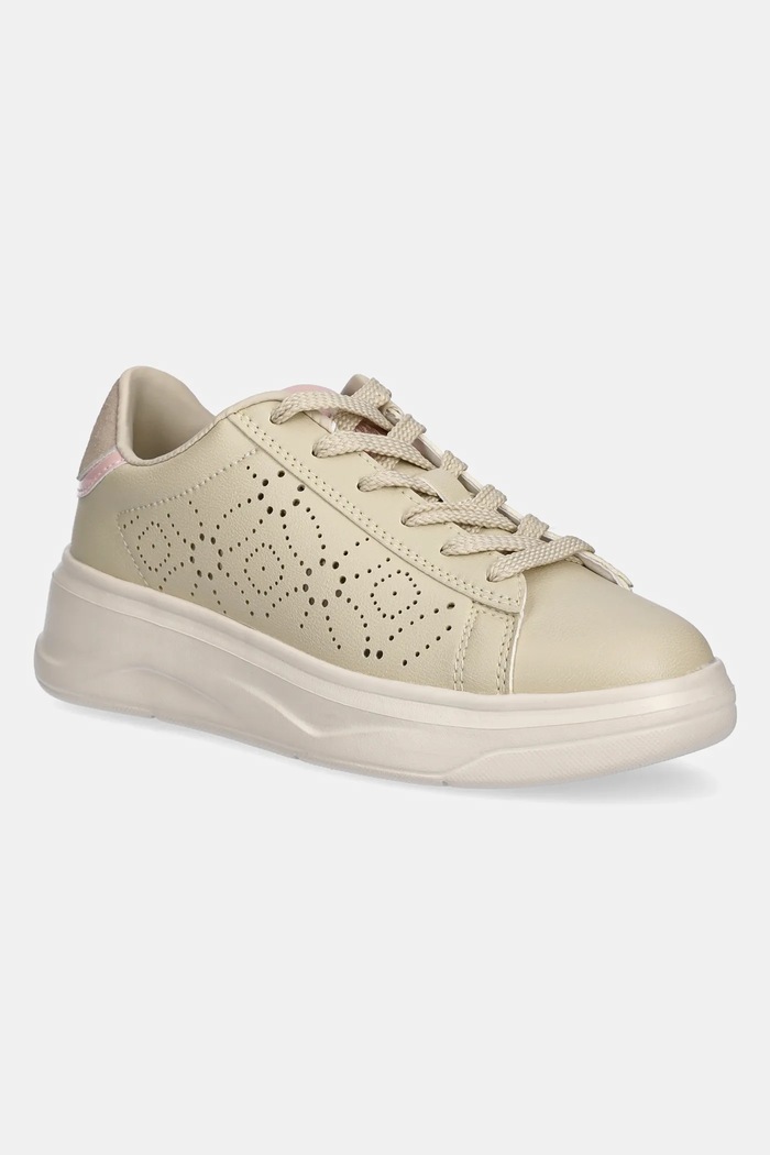 Sneakers U.S. Polo Assn. GINGER001W/5YH1 απομίμηση λείου δέρματος μπεζ GINGER001W.5YH1