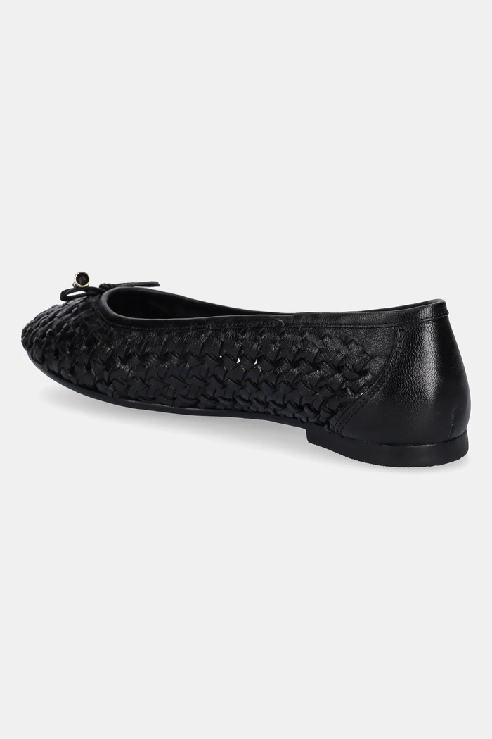 Обувки Кожени балеринки U.S. Polo Assn. JULIA001W/5L2 JULIA JULIA001W.5L2 черен