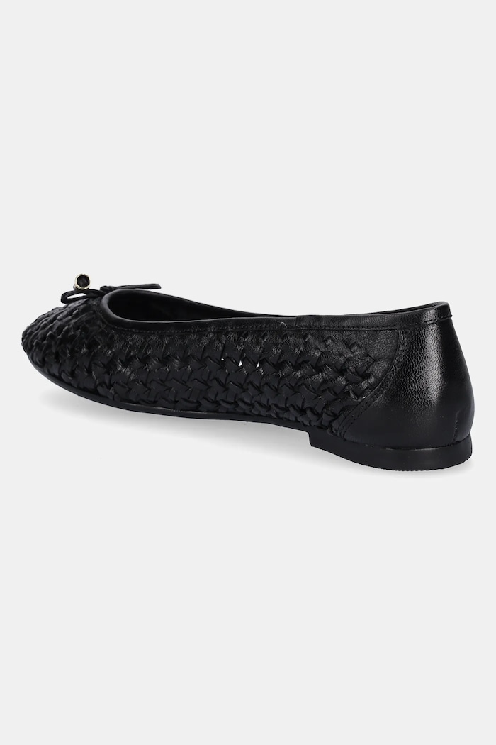 Обувки Кожени балеринки U.S. Polo Assn. JULIA001W/5L2 JULIA JULIA001W.5L2 черен