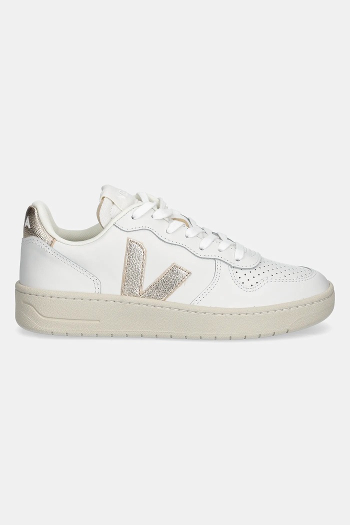 Veja Sneakersy skórzane VI0220737A V-10 LEATHER VI0220737A biały SS25