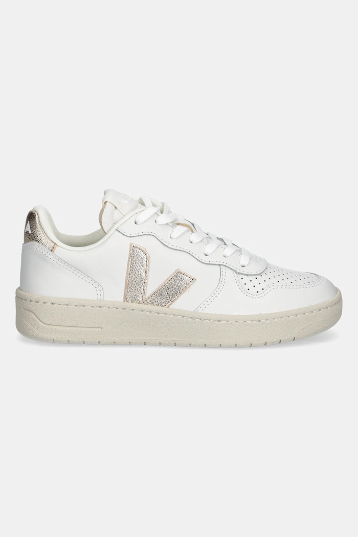 Veja Sneakersy skórzane VI0220737A V-10 LEATHER VI0220737A biały SS25