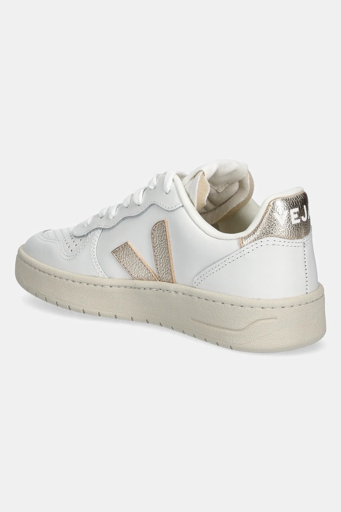 Obuwie Veja Sneakersy skórzane VI0220737A V-10 LEATHER VI0220737A biały