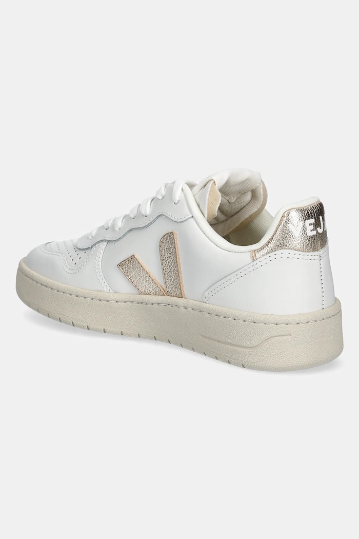 Obuwie Veja Sneakersy skórzane VI0220737A V-10 LEATHER VI0220737A biały