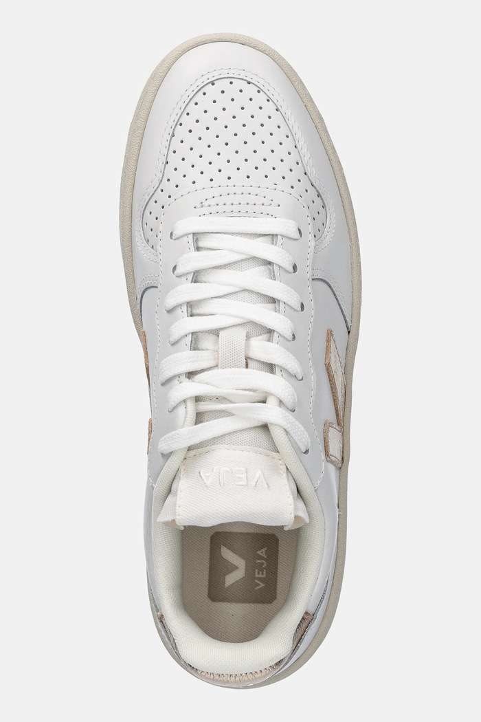 Sneakersy skórzane VI0220737A V-10 LEATHER Veja VI0220737A biały