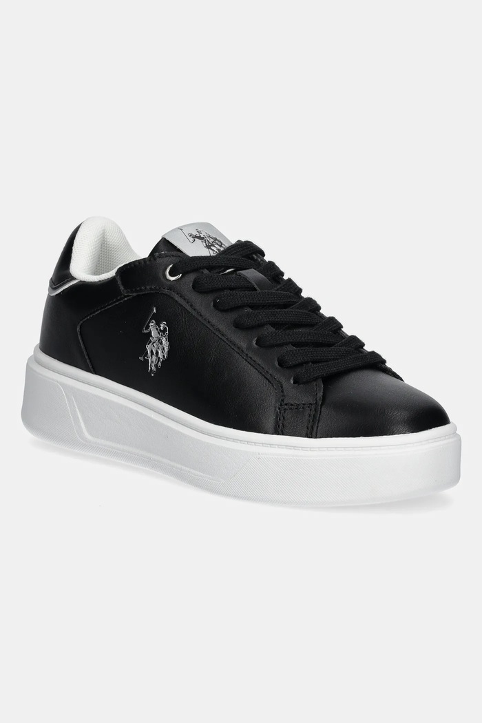 U.S. Polo Assn. Sneakersy YVONNE platforma czarny YVONNE001W.5Y2