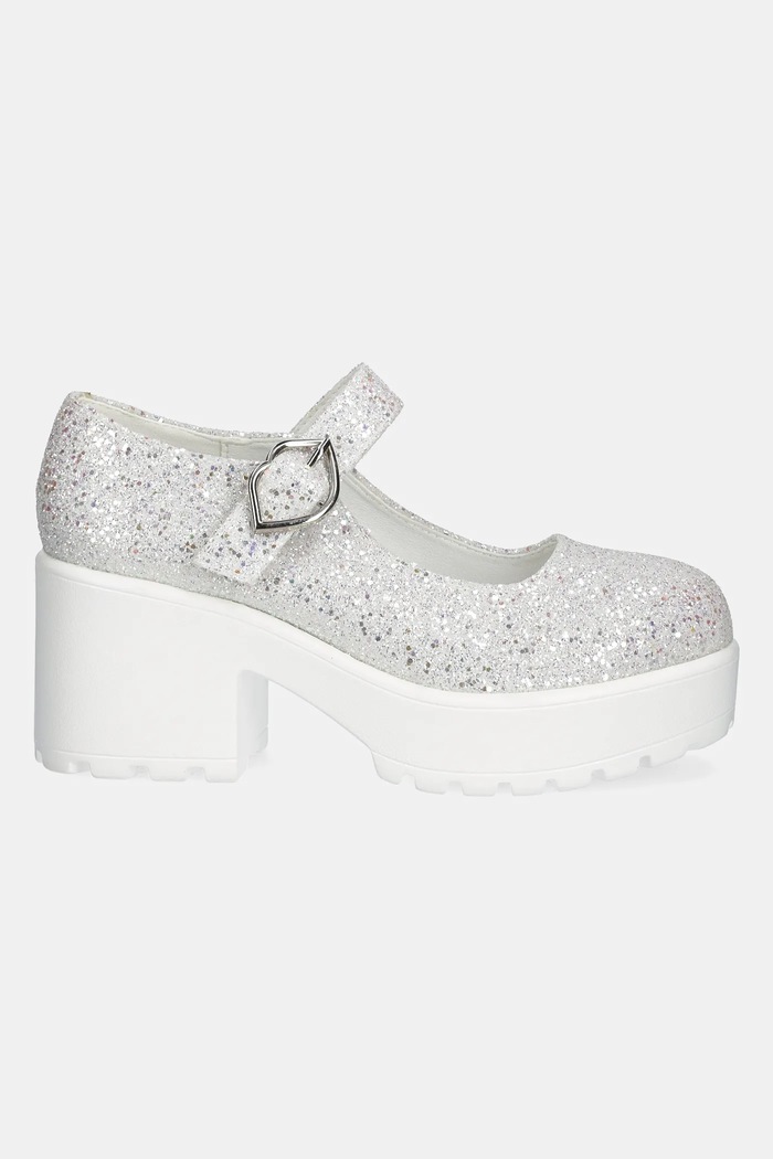 Γόβες Koi Footwear x Rocky Horror Show Tira Glitter Mary Janes ‘Damn it Janet! Edition DamnitJanet λευκό SS25