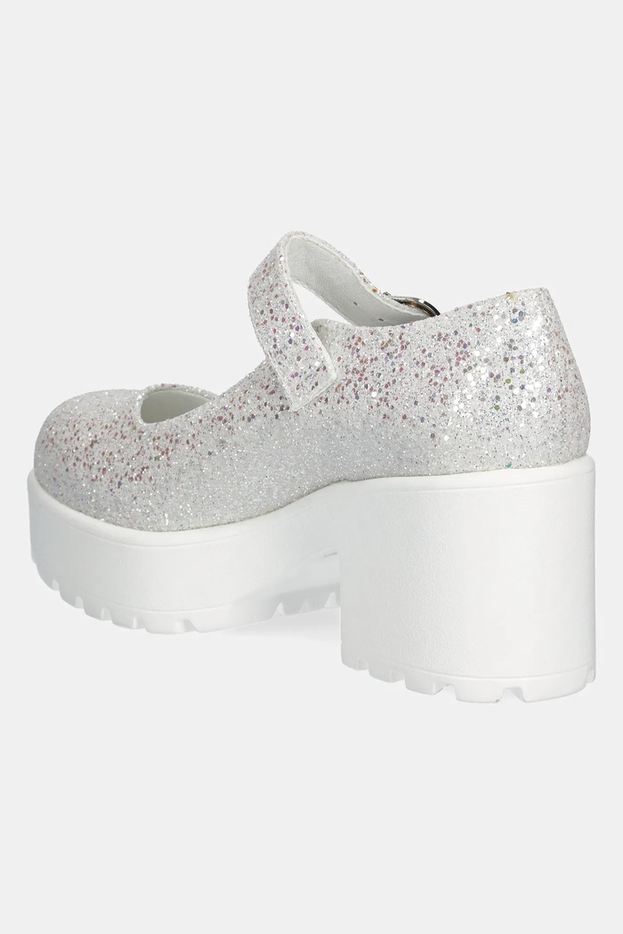Παπούτσια Γόβες Koi Footwear x Rocky Horror Show Tira Glitter Mary Janes ‘Damn it Janet! Edition DamnitJanet λευκό