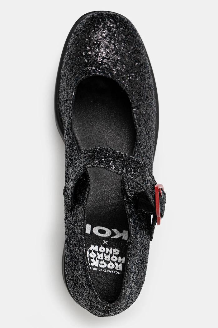 Koi Footwear czółenka x Rocky Horror Show Tira Glitter Mary Janes ‘Columbia’ Solo Edition czarny ColumbiaSolo