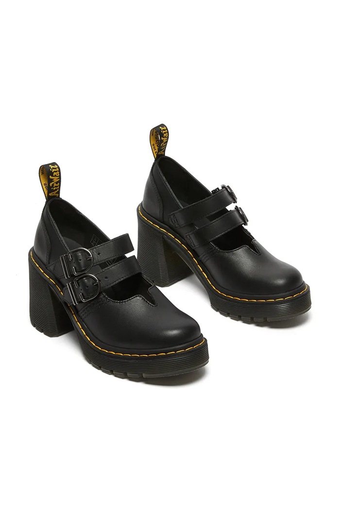 Kožené lodičky Dr. Martens Eviee Mary Jane DM27371001 černá SS25