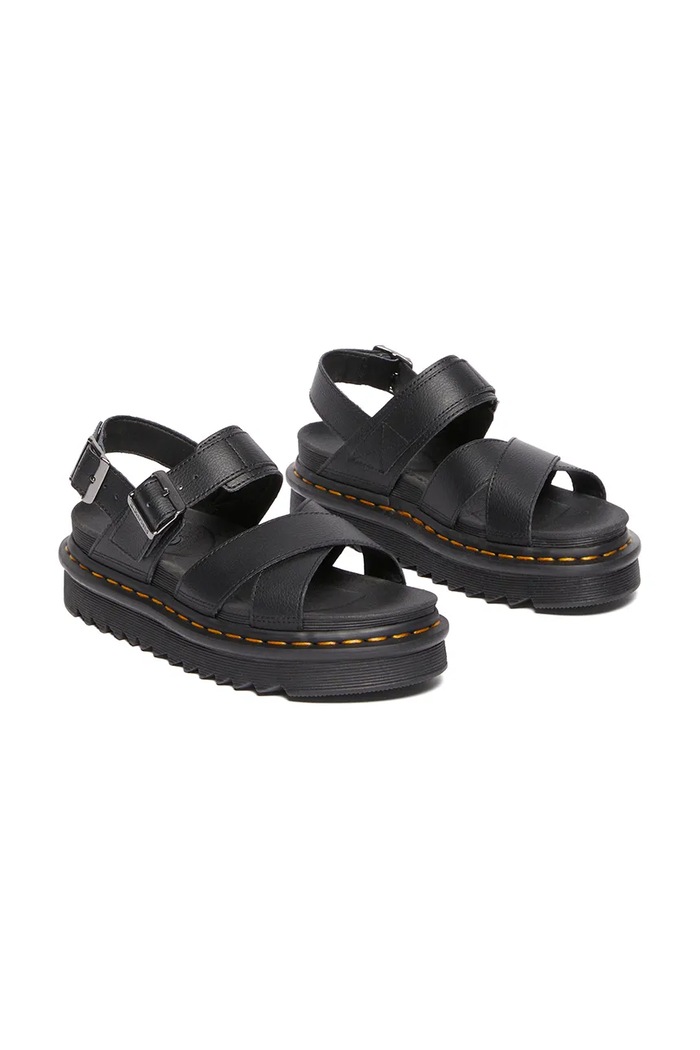 Kožené sandále Dr. Martens Voss II DM31558001 čierna SS25