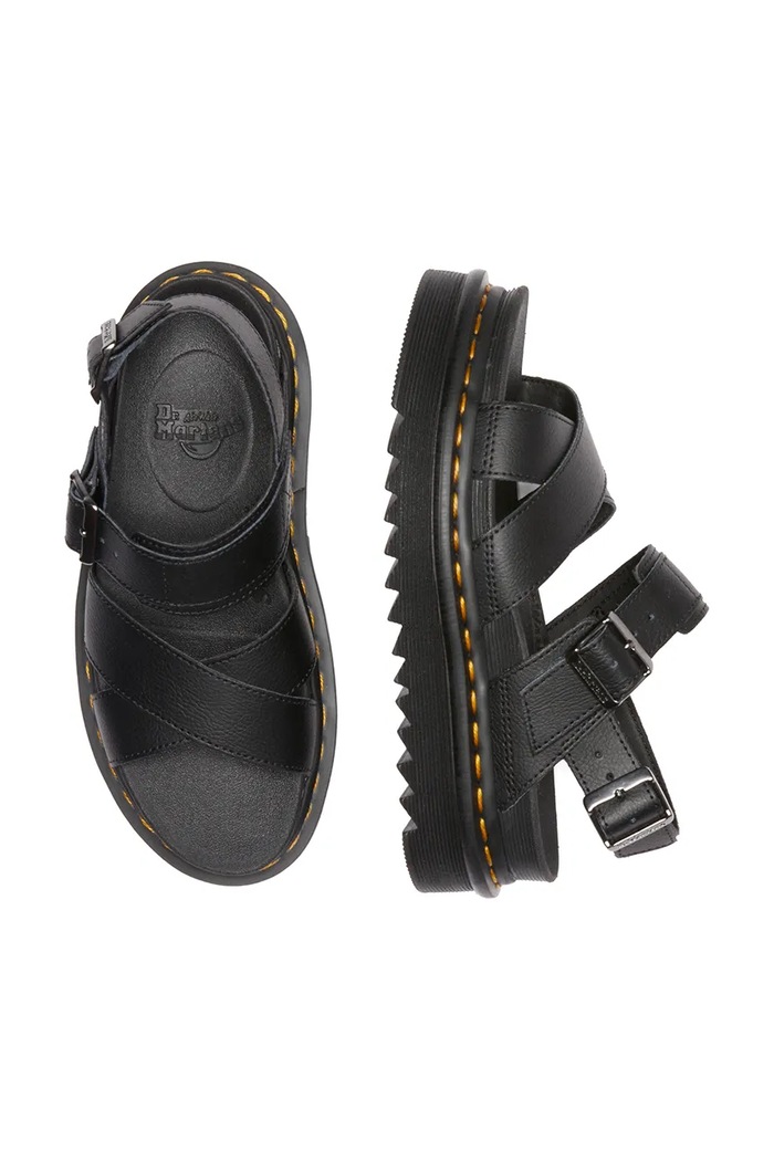 Kožené sandále Dr. Martens Voss II čierna DM31558001
