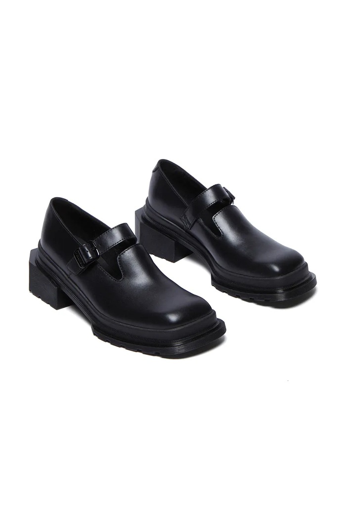Dr. Martens półbuty skórzane Maybole MJ Mary Jane DM32075001 czarny SS25