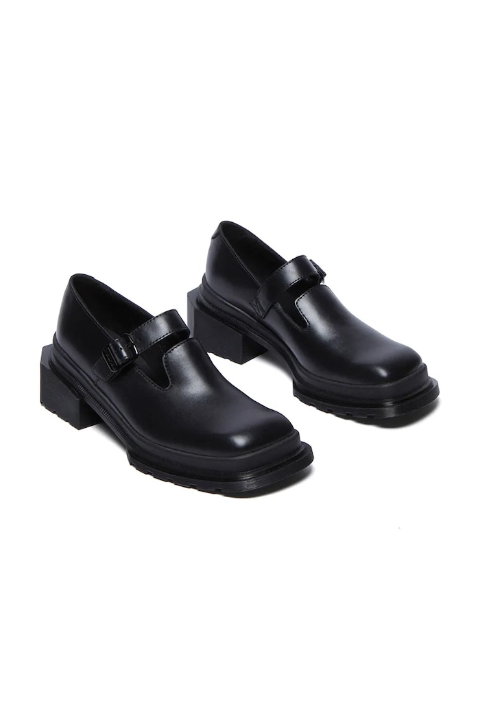 Dr. Martens półbuty skórzane Maybole MJ Mary Jane DM32075001 czarny SS25