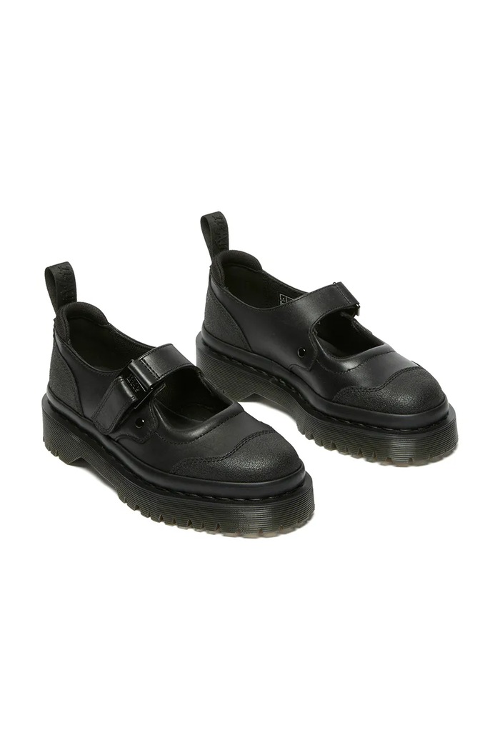 Dr. Martens półbuty skórzane Indica II Bex Tech Mary Jane DM41015002 czarny SS25
