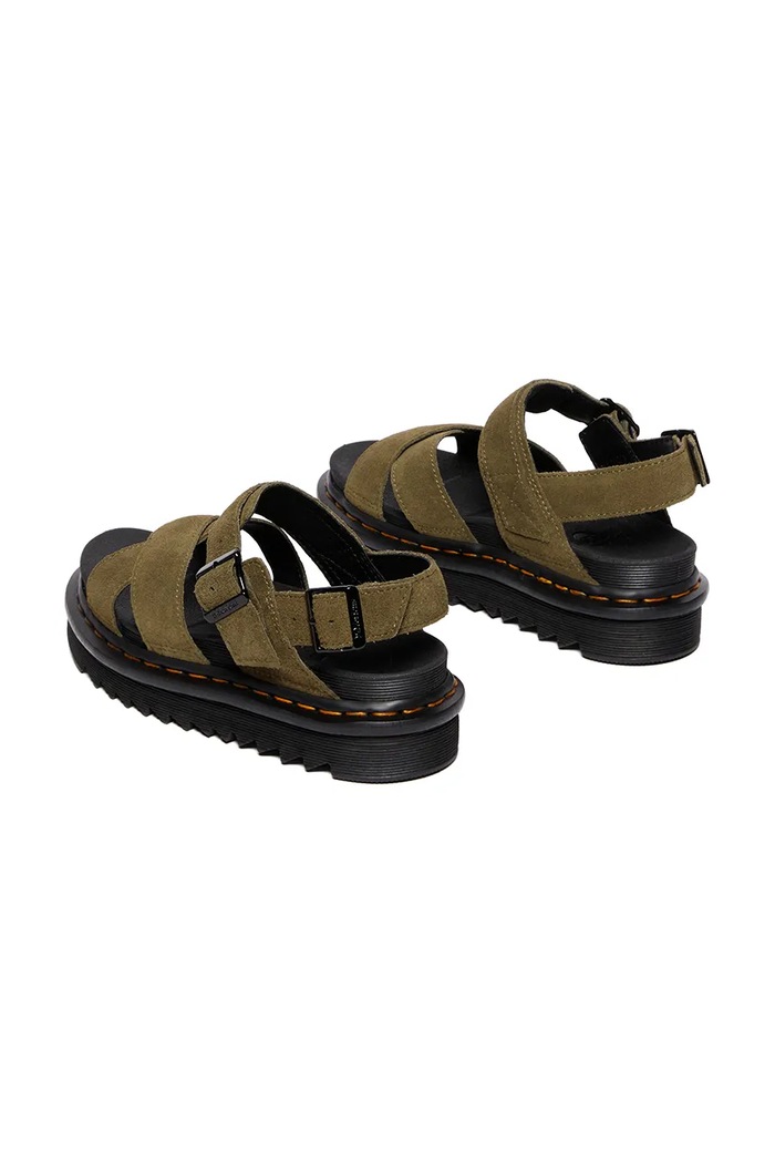 Obuv Semišové sandále Dr. Martens Voss II DM41122300 zelená