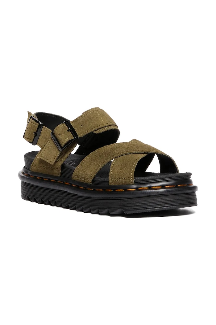 Dr. Martens sandały zamszowe Voss II DM41122300 zielony
