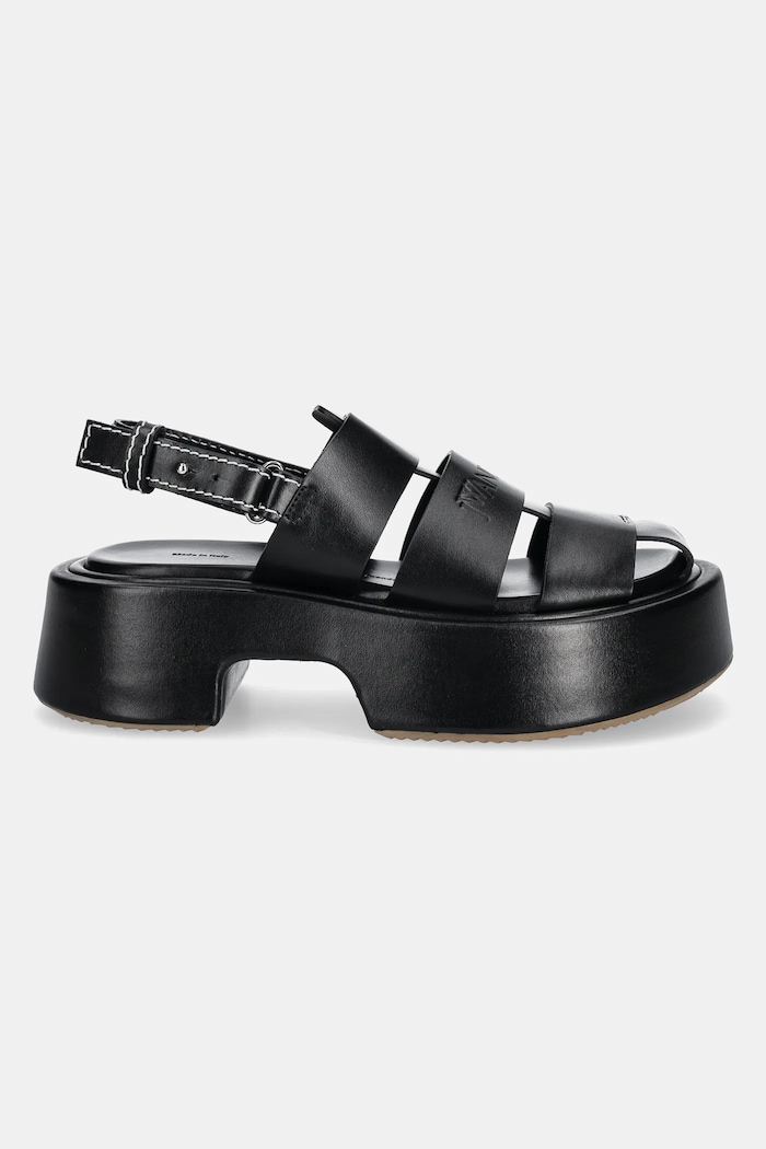 Δερμάτινα πέδιλα JW Anderson SN0099.LA0323.999 μαύρο SS25