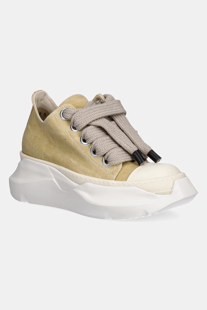 Rick Owens DRKSHDW plimsolls Jumbo Laces Abstract Low Sneak textile beige DS01E3845.SCFW2