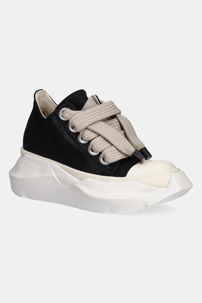 Rick Owens DRKSHDW plimsolls Jumbo Laces Abstract Low Sneak textile black DS01E3845.SCFW2