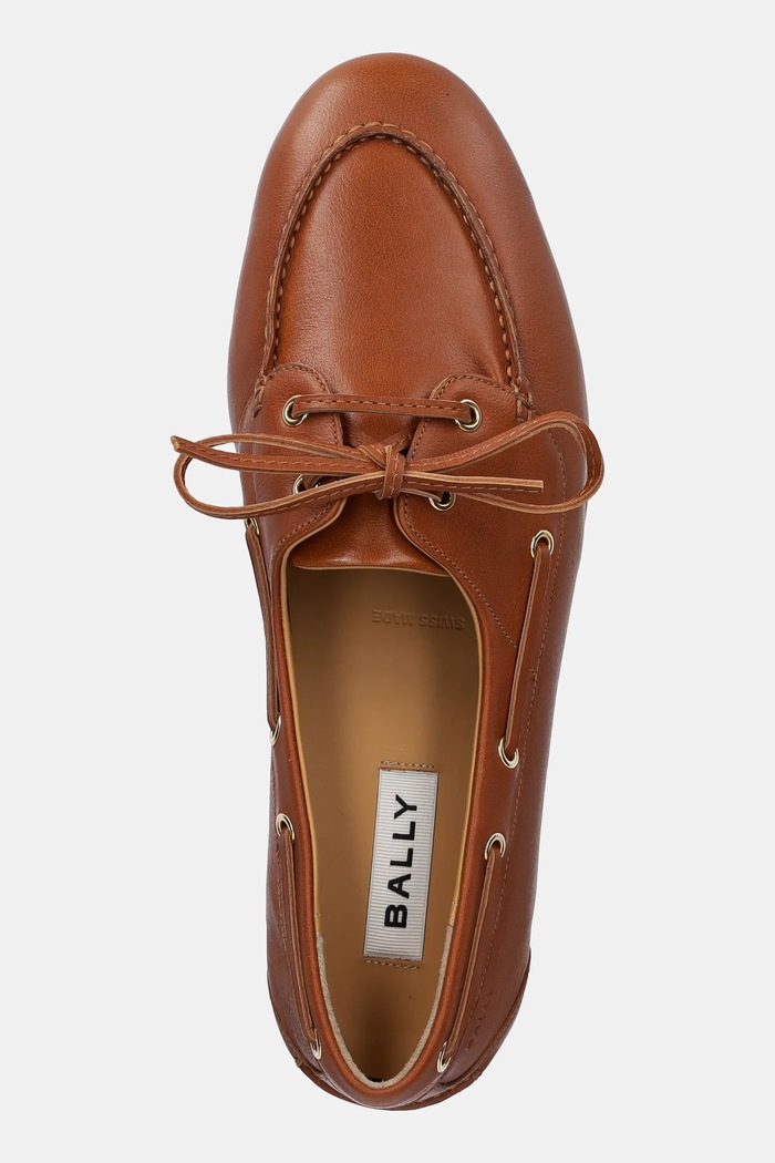 Δερμάτινα μοκασίνια Bally καφέ WF002V.BU008.U8A7