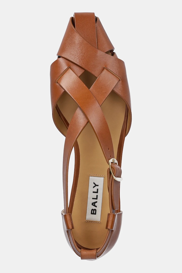 Δερμάτινες μπαλαρίνες Bally πορτοκαλί WF1058.VT025.U8G7